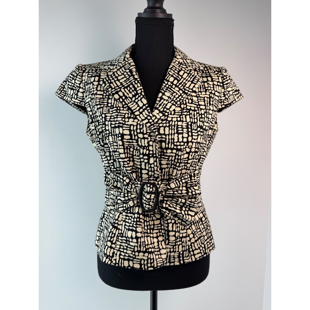 Office Siren Y2K 2000s Workwear Business Casual Mob Wife Blazer Top Peplum 4P